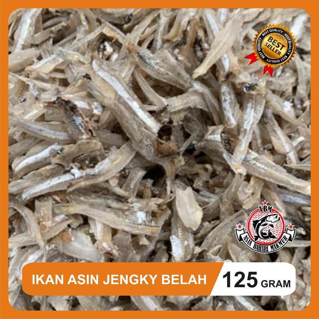 

MM1 Ikan Asin Teri Jengky Belah Vip Premium Tri Jengky Beleh 125 Gr