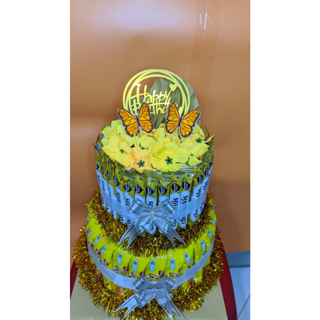 

Ssl09 Tower snack tarik uang dan led untuk ulang tahun anak atau pacar hampers kue unik dan menarik