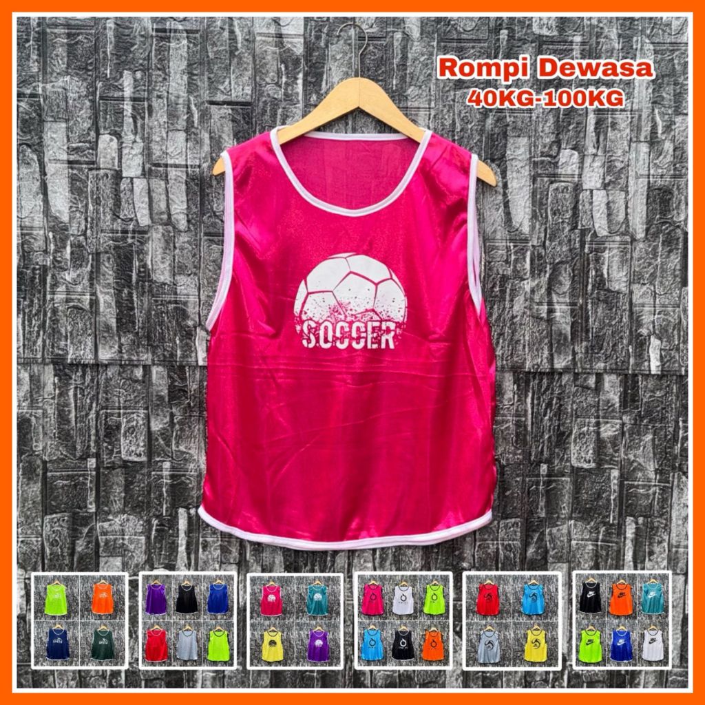 Rompi Dewasa - Rompi Olahraga Bola Futsal Harga Murah Rompi Latihan Bola Futsal Pria Wanita Warna Pi