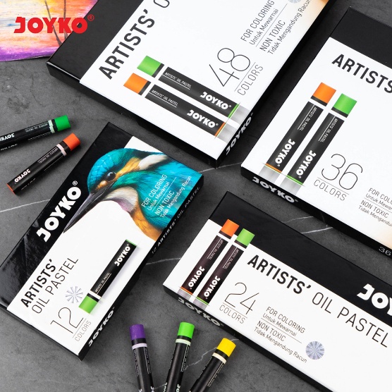 

TERBAIK JOYKO Crayon Artists Oil Pastel Krayon Minyak Joyko OPART Warna Colors