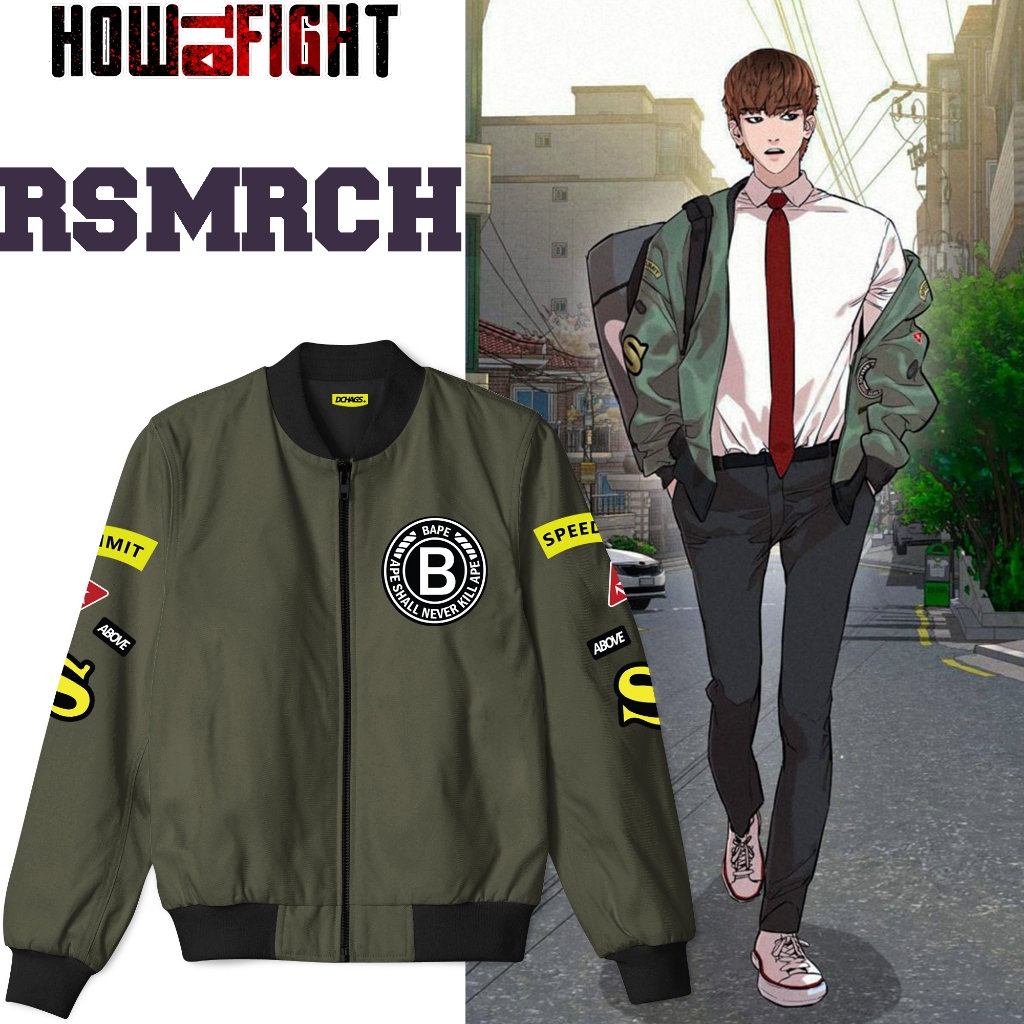 Jaket Bomber Taehoon How To Fight Sung Tehoon Manhwa Comics