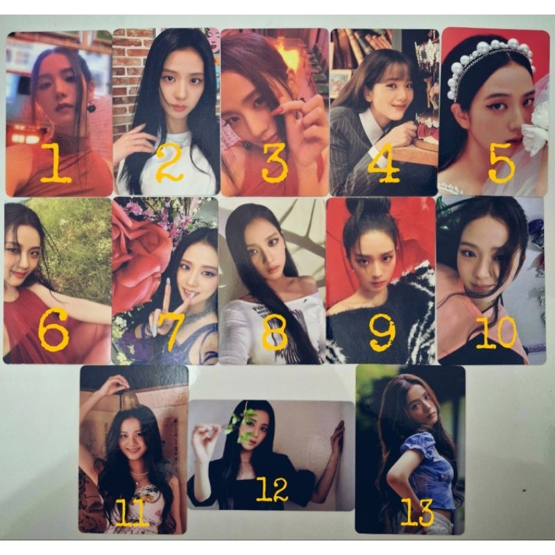 BLACKPINK JISOO PC PHOTOCARD ALBUM ME OFFICIAL