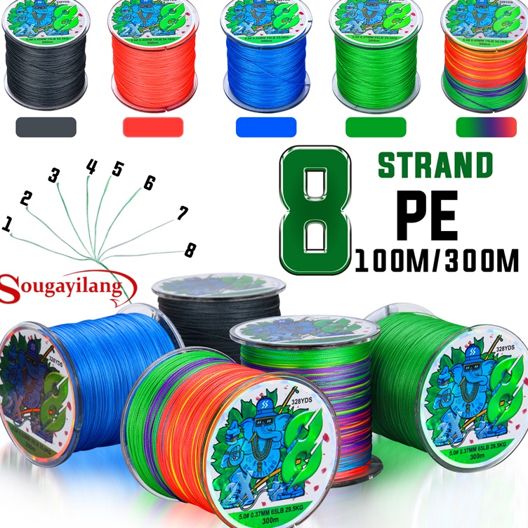 Update Murah  Sougayilang PE X8 Senar Pancing 3m Tali Pancing Line Senar Pancing