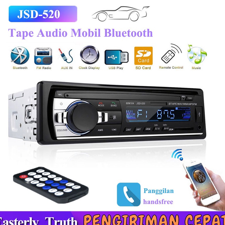 Terbaik Stok Siap Ori Singe Din Head Unit Tape Audio Radio Mobil Multifungsi Bluetooth USB MP3 FM Ra