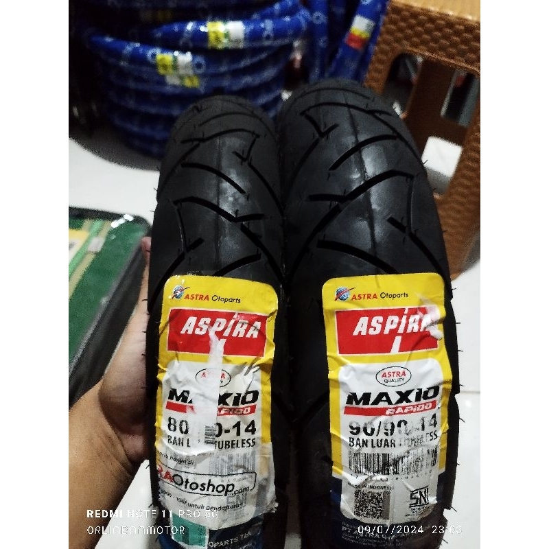Ban Set Aspira Rapido Metic - Ban Set Metic Vario 150/Ban Set Aspira Metic Beat/Ban Set Aspira Suzuk