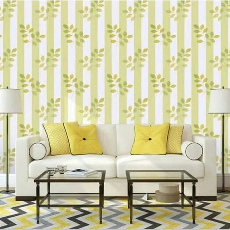 Wallpaper Dinding Salur Daun Wall Sticker Wallpaper Dinding