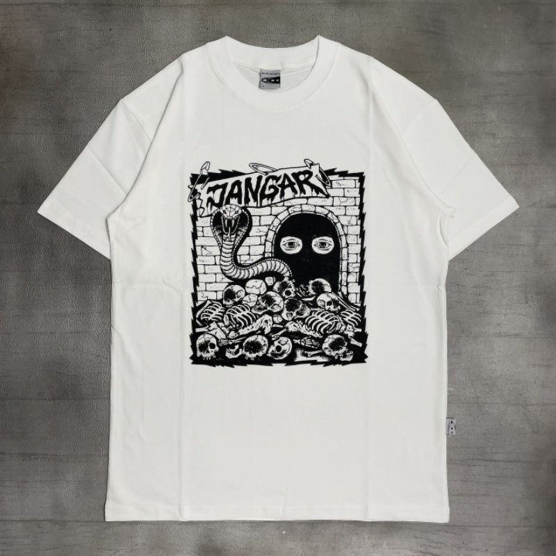 kaos band jangar / Tanah new merchandise/kaos putih pria kaos band jangar/band jangar