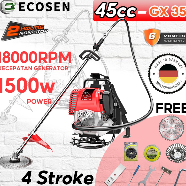 Koleksi Terbaru Mesin Potong Rumput Gendong 4 Tak Brush Cutter 4 Stroke Kualitas TerbaikMesin Potong