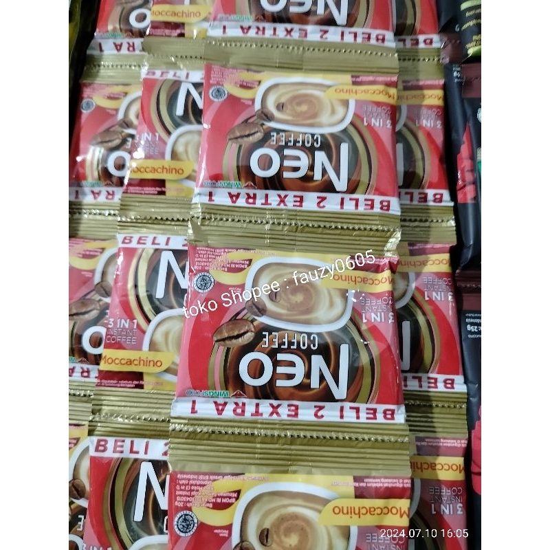 

NEO Coffee Kopi Moccachino 3 in 1 Renceng Isi 9 x 20 g