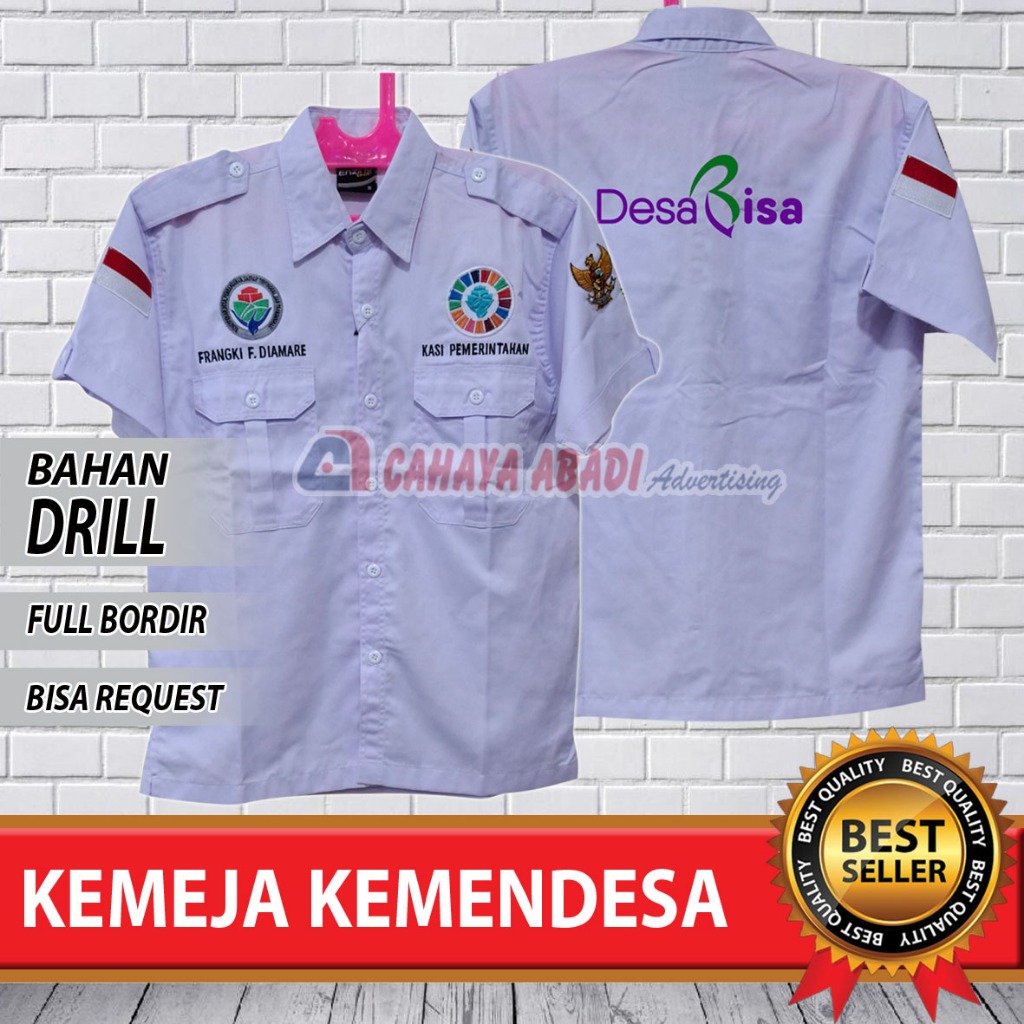 Kemeja KEMENDESA Seragam KEMENDESA Baju Kementerian Desa SDGS