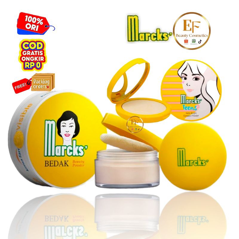 MARCKS Bedak Tabur | Marcks Teens Compact Powder - Bedak