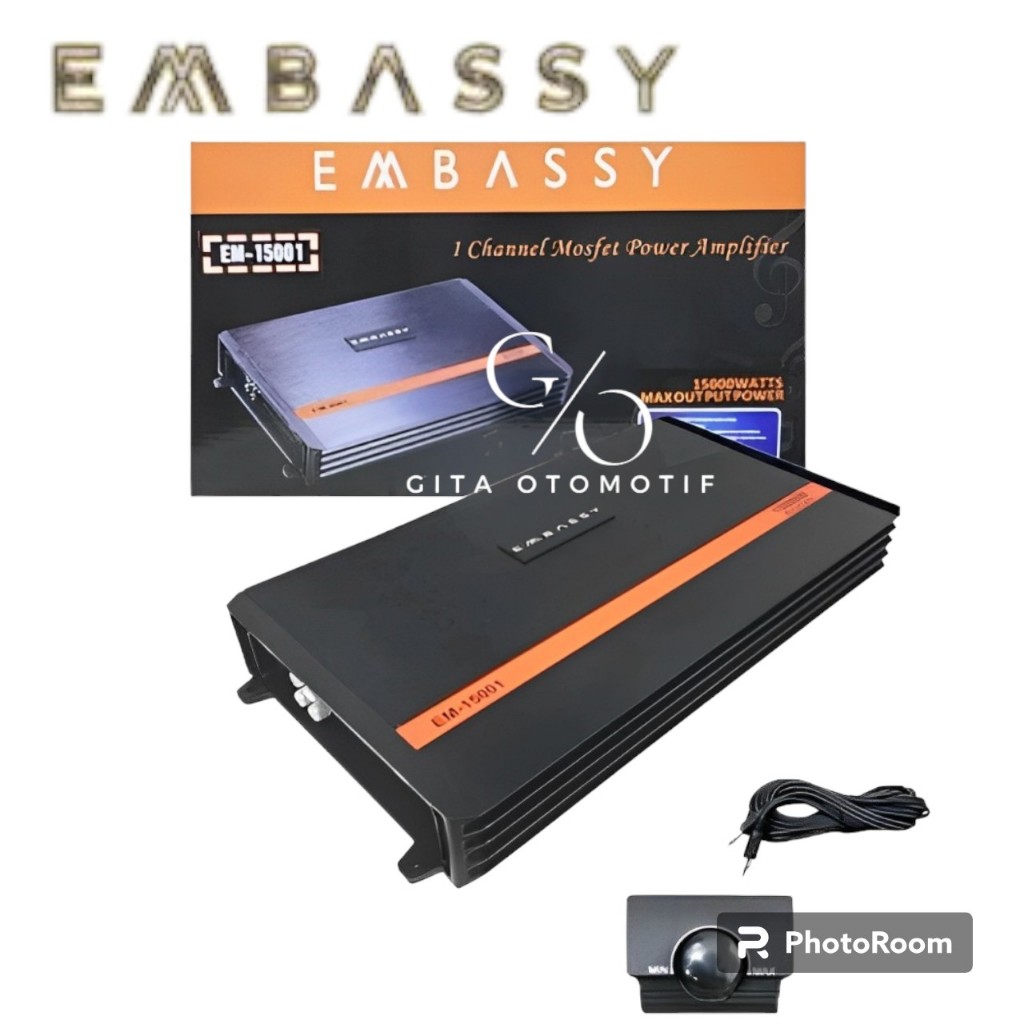 POWER MONOBLOCK EMBASSY EM.1500.1 CLASS D.TENAGA BADAK