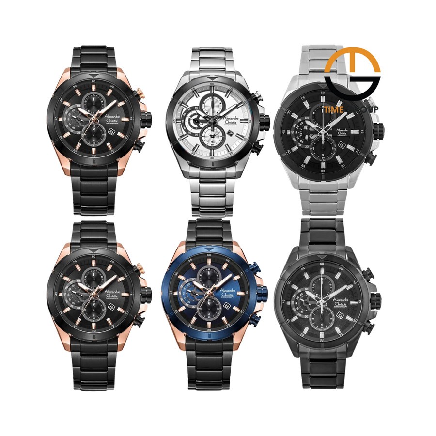 JAM TANGAN PRIA ALEXANDRE CHRISTIE AC6508 AC 6508 MCB STAINLESS STRAP ORIGINAL