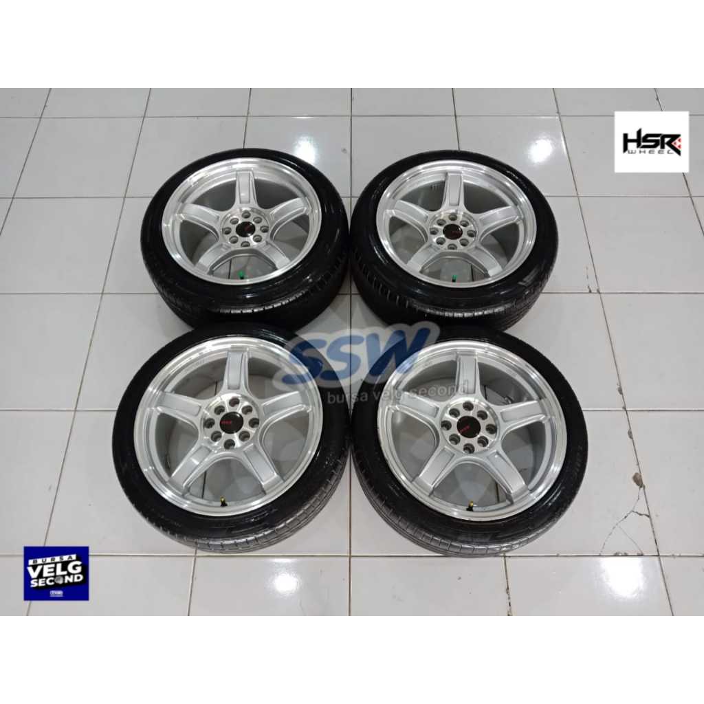 PELEK RACING ZEN WHEELS R17X7,5/8,5 LUBANG 4X100/114 VELG MOBIL LIVINA NEW BALENO LANCER
