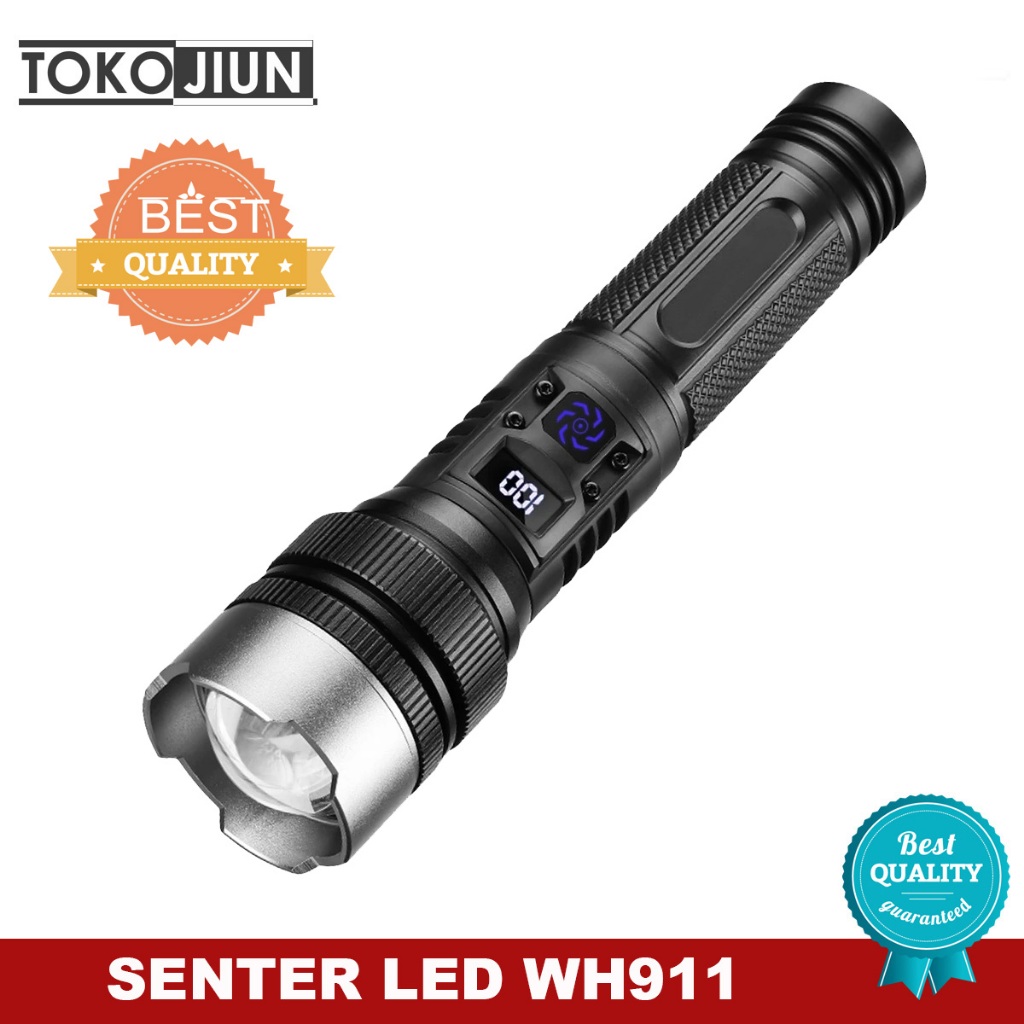 Senter LED Jarak Jauh Bisa Zoom WH911