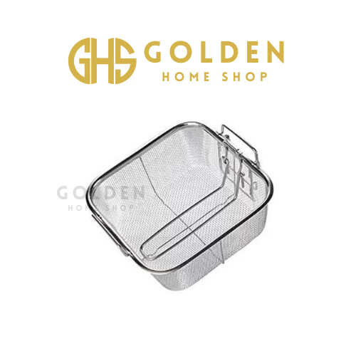 GHS Saringan Gorengan Kentang Stainless Steel Besar Kecil Deep Fryer Basket