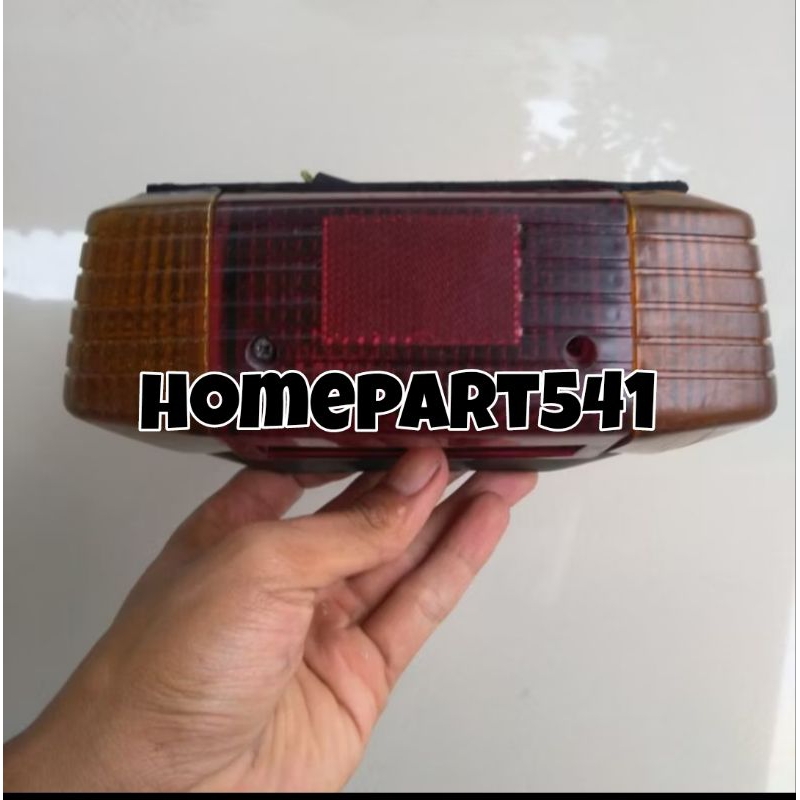 STOPLAMP LAMPU BELAKANG SET BREKET BREAKET SUZUKI RC 100 RC 80 RC SERIES ORIGINAL