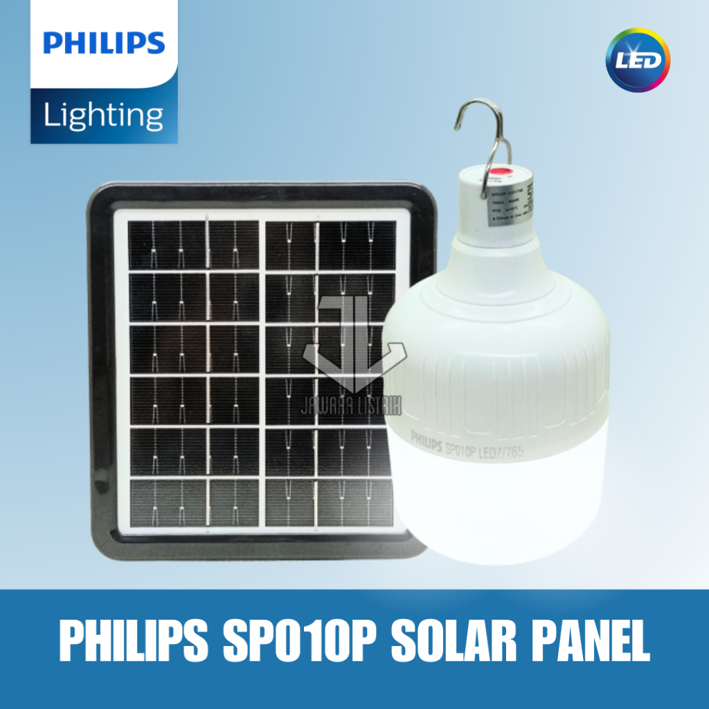 PHILIPS LAMPU PORTABLE SP010P LED7/765 ESSENTIAL SMARTBRIGHT SOLAR PANEL