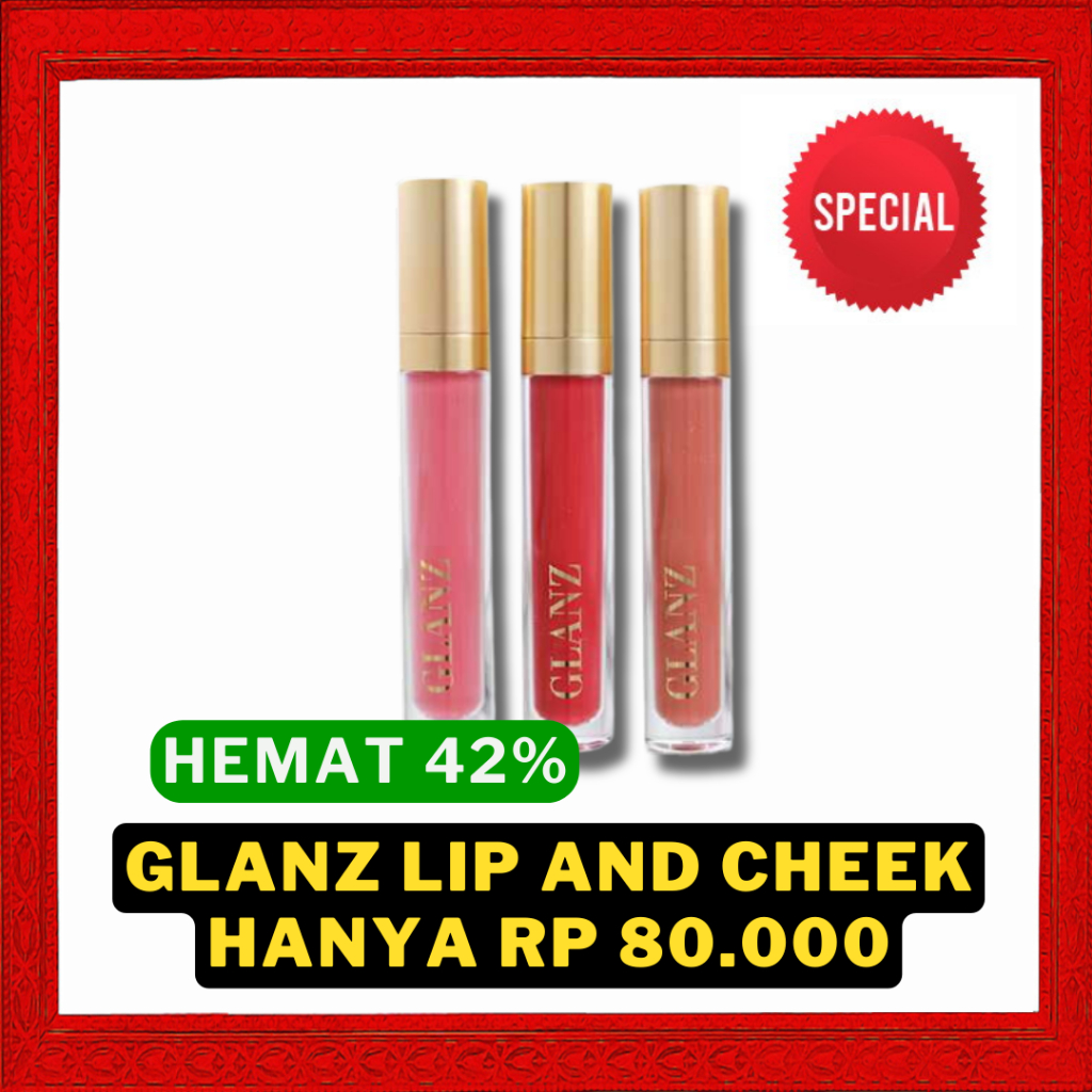 PROMO Glanz Lip and Cheek Cream Lipstik Edelweiss Kulit Bibir Sehat Lembut KK Indonesia