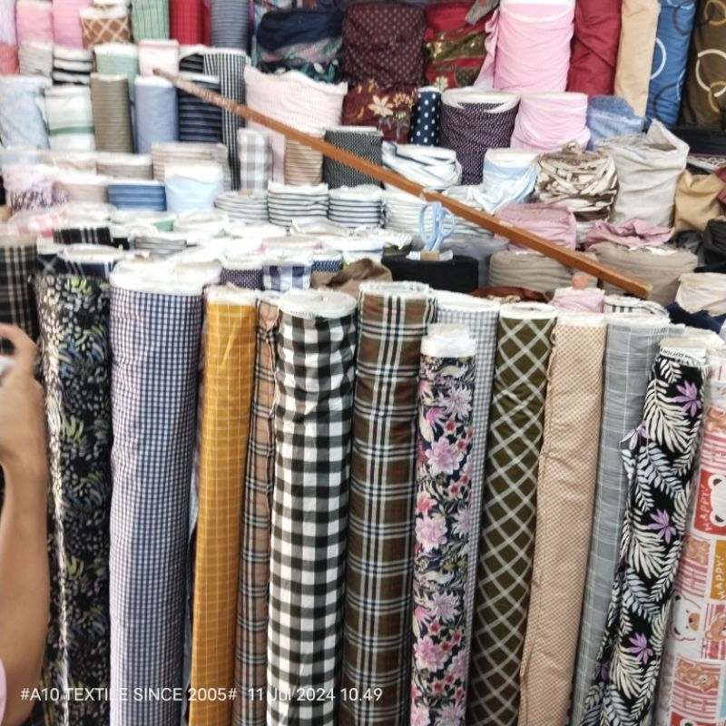 HARGA/0,5 M | KAIN KATUN JEPANG TOKAI / BAHAN KATUN JEPANG PREMIUM MOTIF / KATUN JEPANG KOTAK