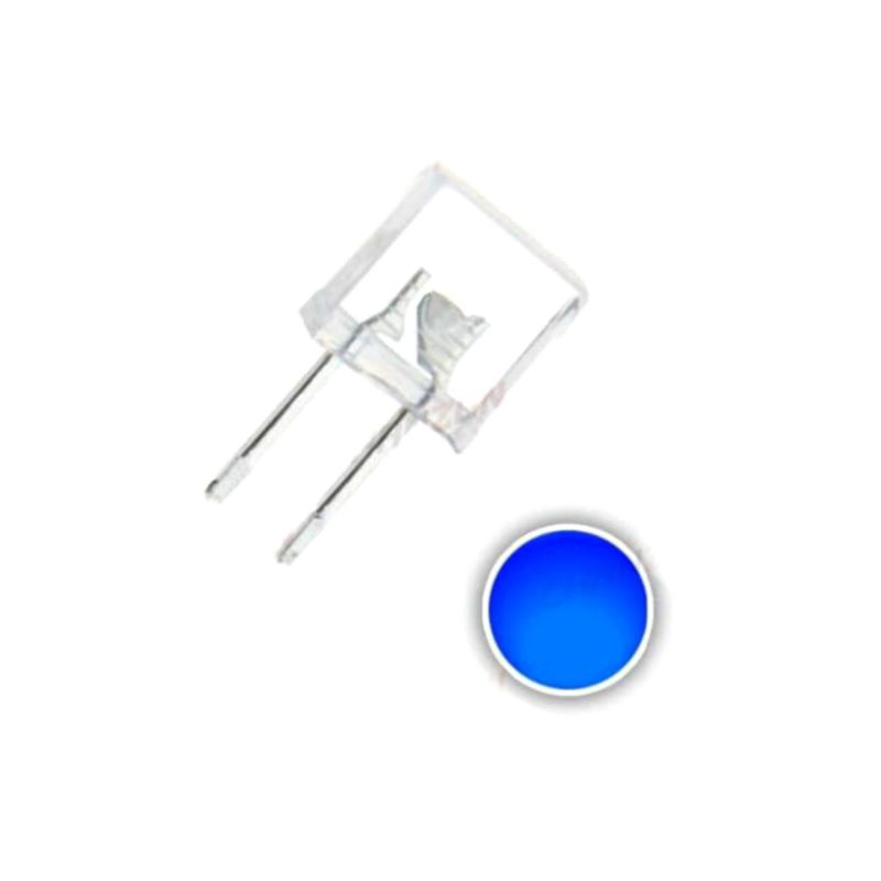 Square LED Petak 2x7x7mm Blue Clear Ultra Bright Led Lamp Bening Biru