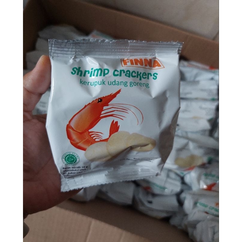 

FINNA Krupuk Udang Siap Makan/ Finna Krupuk Rice Box/ FINNA Krupuk Hajatan/FINNA Krupuk Sachet 10gr