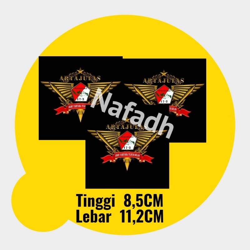 

Stiker Artajulas 3117-02,stiker tempelan,stiker tni,stiker kendaraan
