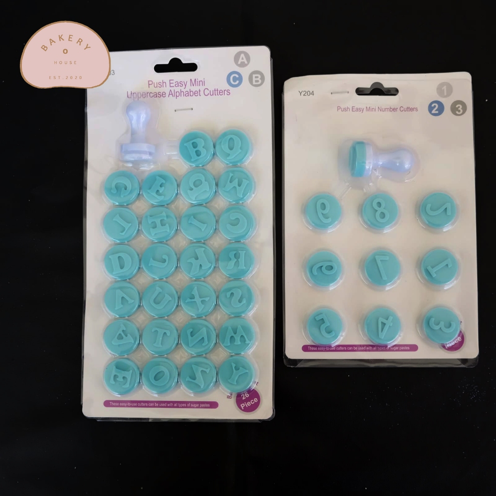 NEW// STAMP ALPHABET ANGKA / PRESS BENTUK HURUF ANGKA HIASAN DEKORASI KUE CAKE ULTAH