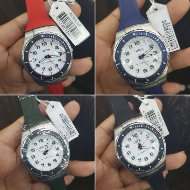 Jam Tangan Pria Lorus rubber Original