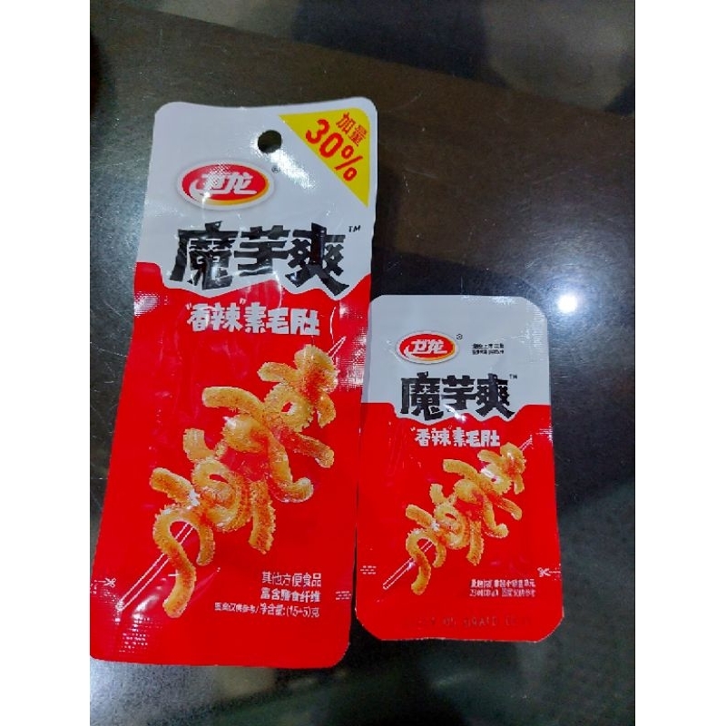 

cemilan enak pedas cina snack china Mo YU Shuang Konjac Shuang pedas 20gr dan 8,5gr