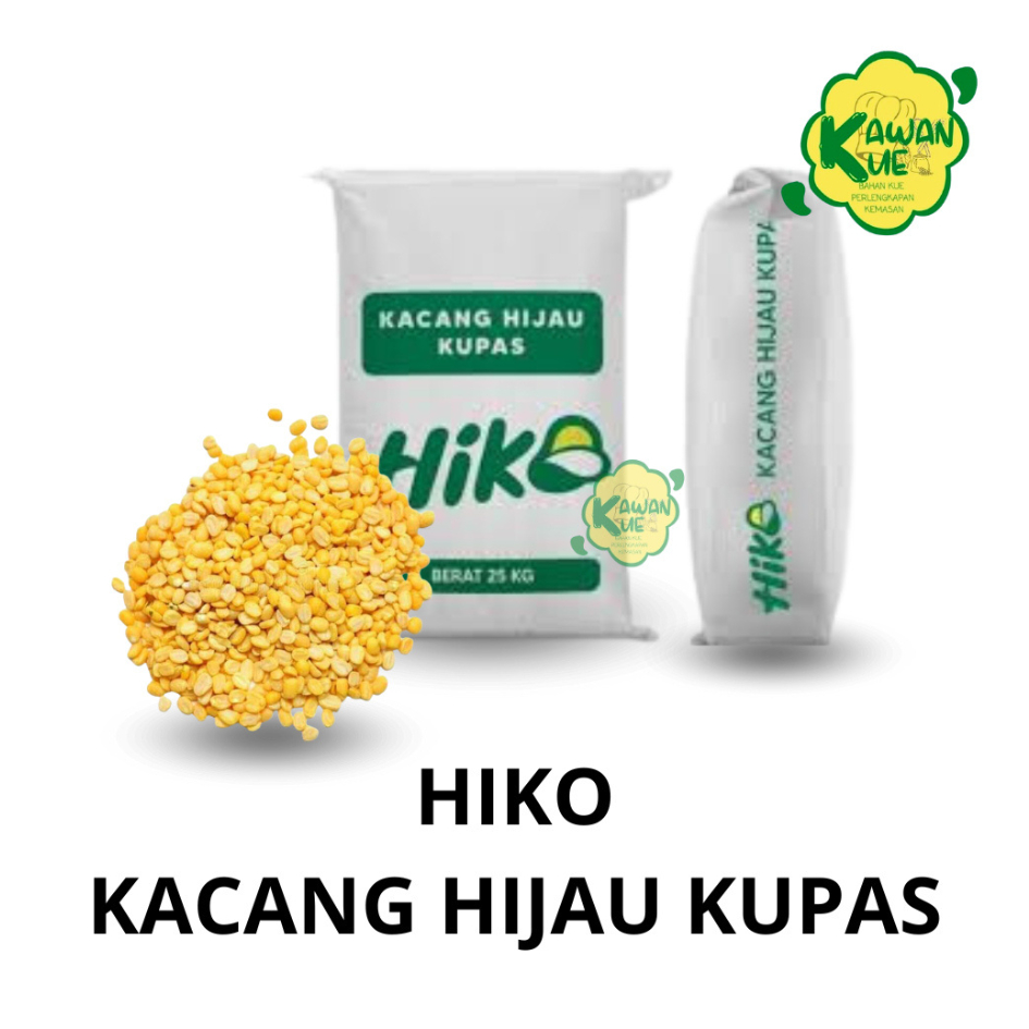 

HIKO KACANG HIJAU KUPAS KEMASAN TIMBANG 500 GR - HIKO BEAN