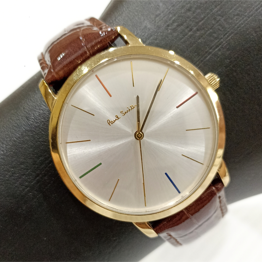 Jam Tangan Paul Smith Classic Gold Luxury Dress Watch Quartz