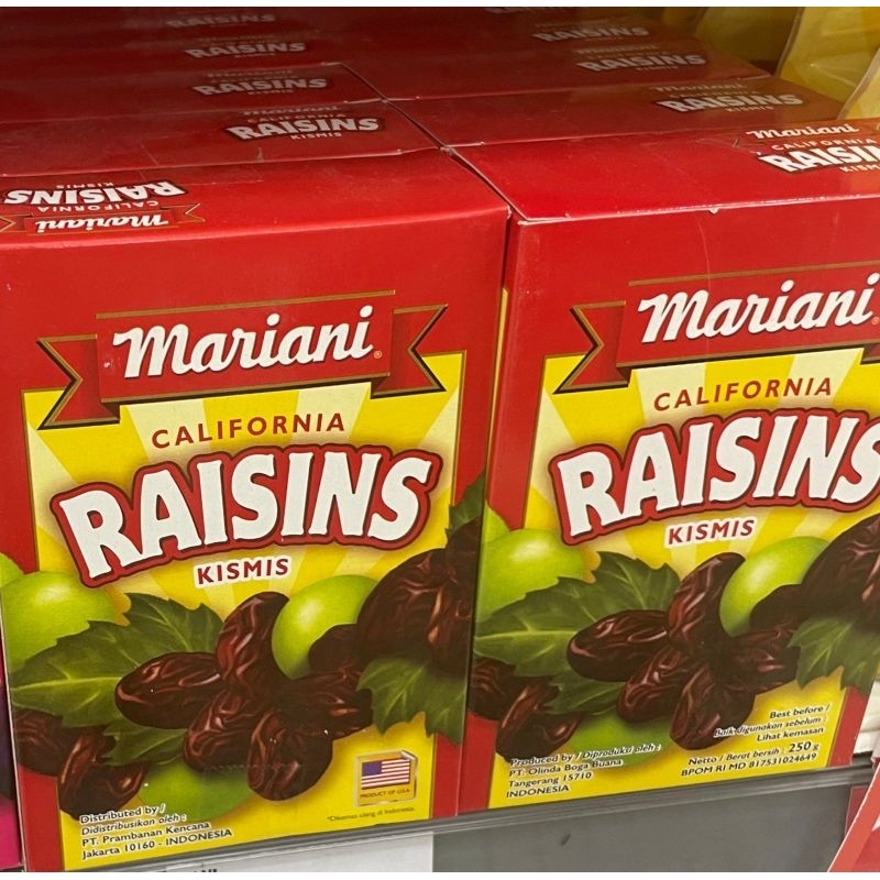 

mariani California raisins kismis 250gr