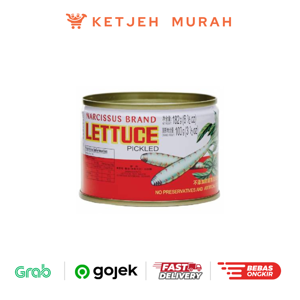 

Narcissus Pickled Lettuce / Caisim / Acar Selada Lobak Kaleng 198 Gram