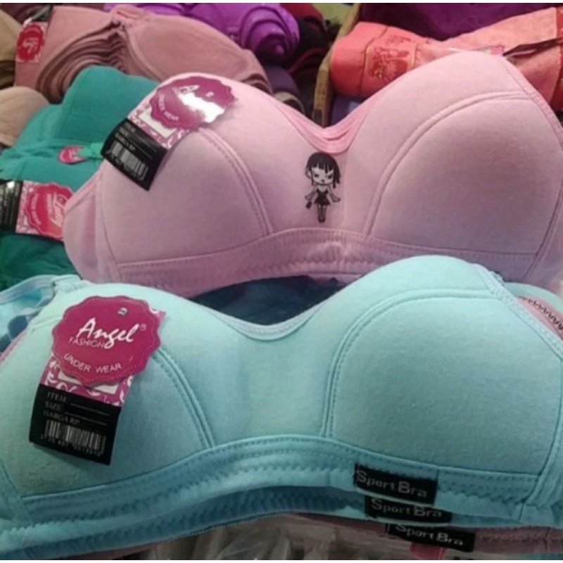 Angel sport bra/Bh remaja/Bra anak perempuan/tanpa busa tanpa kawat