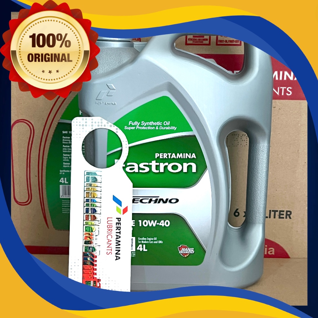 OLI MESIN BENSIN FASTRON TECHNO 10W-40 10W40  FASTRON TECHNO | FASTRON 4 LITER PERTAMINA