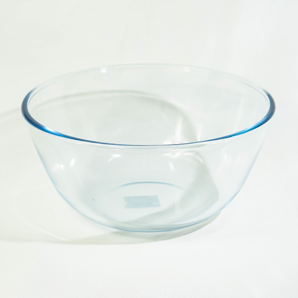 Glass Mixing Bowl Mangkok Kaca Pengaduk Adonan Kue Bulat Tebal Bening Kuat Tahan Lama SNI Serbaguna