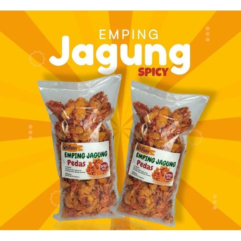 

emping jagung pedas manis 1bungkus
