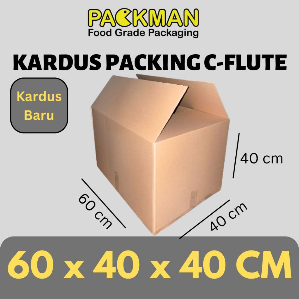 

KARDUS PACKING BESAR/JUMBO 60x40x40 cm / BOX KARTON CORUGATED C-FLUTE / PACKING ONLINE