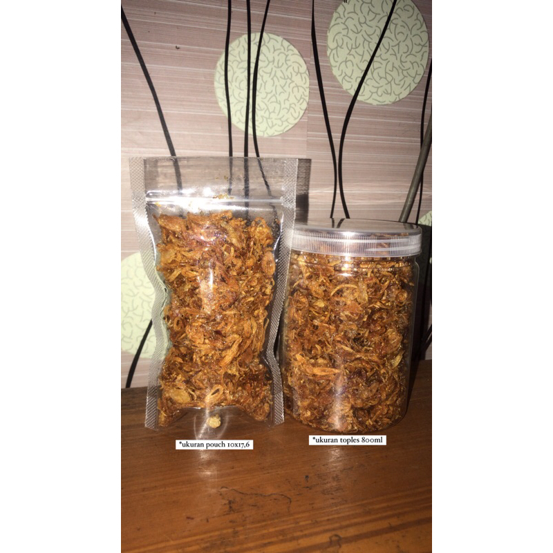 

Bawang Goreng Original Premium Asli/BAGOR No Campuran pouch kecil