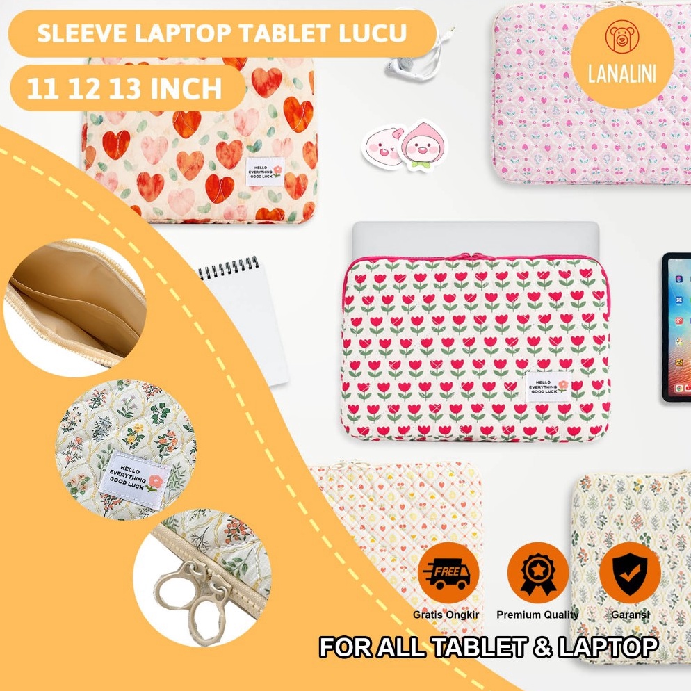 KODE D36N Sleeve Pouch Sarung Tas Bag Pillow Case Ipad Tab Tablet Macbook Air Pro Laptop Asus Acer L