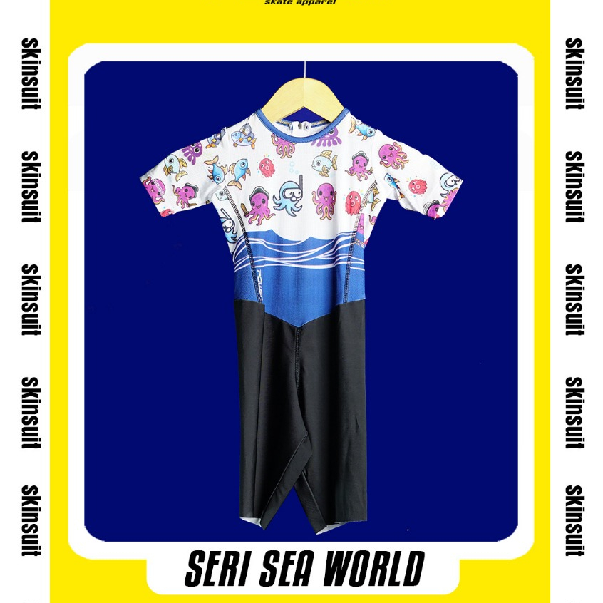 Skinsuit Sepatu Roda Anak Inline Skate Jersey Olahraga Power Apparel