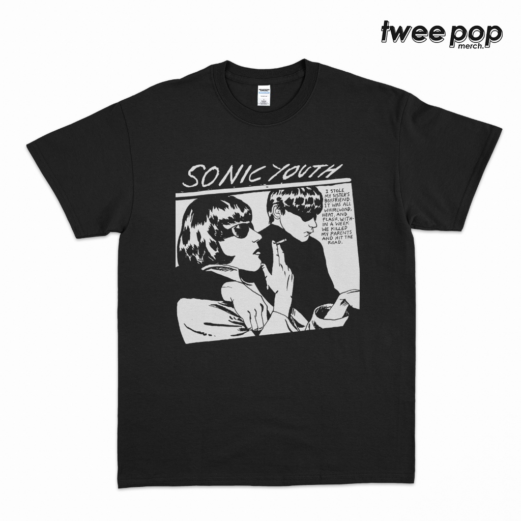 Original KAOS BAND SONIC YOUTH - GOO BLACK T-SHIRT Unisex Tee
