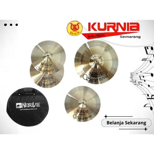 Cymbal Nebulae SUPERNOVA Set + Softcase Cymbal Drum