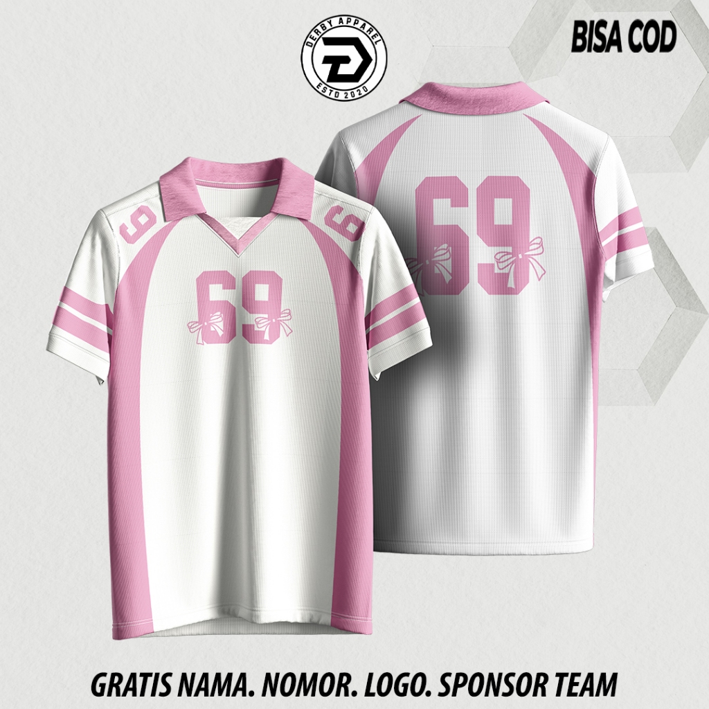 Baju Coquette Baju Jersey Baju Bola Jersey Futsal Jersey Bola Jersey Pink Jersey Wanita & Sepak Bola