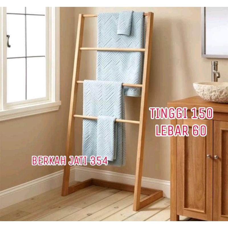 GANTUNGAN HANDUK GANTUNGAN JILBAB KAYU JATI