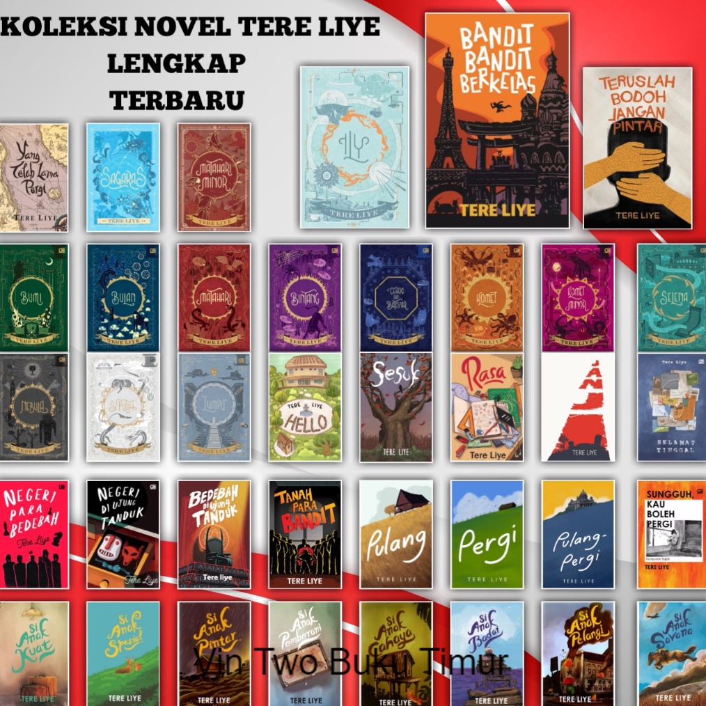 Bebas Pilih Buku Novel Tere Liye Series Paket Serial Bumi ILY Tanah Para Bandit Bandit Berkelas Hell