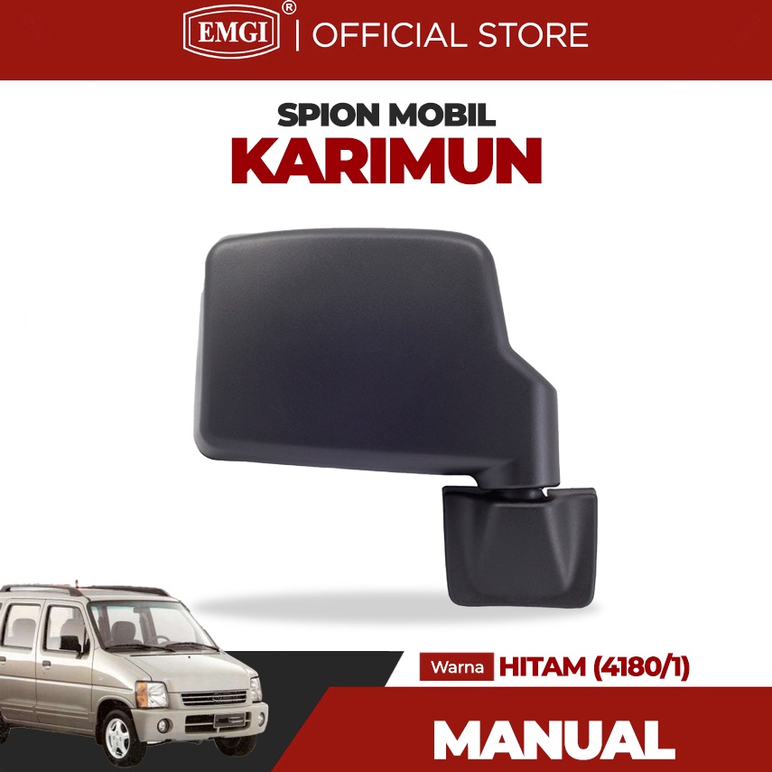 Oke Pr EMGI  Spion Mobil Karimun Kotak  Manual Hitam