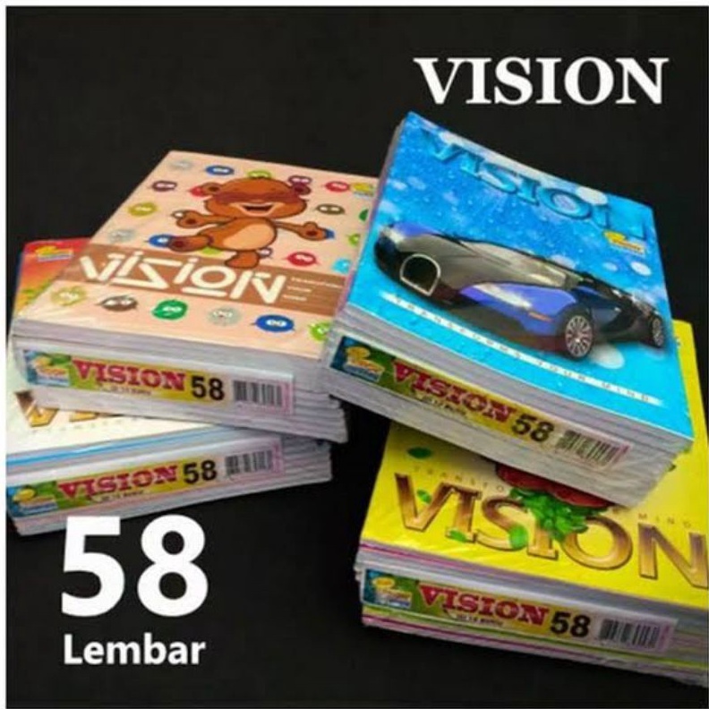 

BUKU TULIS VISION 58 PER PAK ISI 1 BUKU KODE S6I7