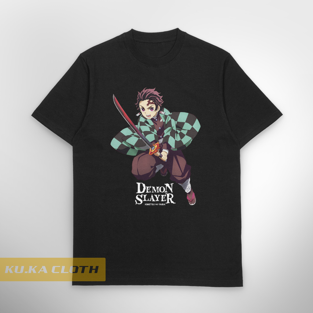 Baju Kaos Distro Pria Demon Slayer - Kimetsu no Yaiba Tanjiro Kamado